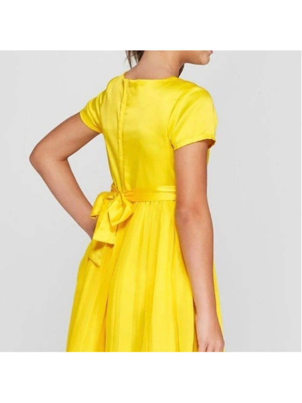 Project Fairy Tale Disney Princess Belle Yellow Dress Girls Size Small (6) NWOT